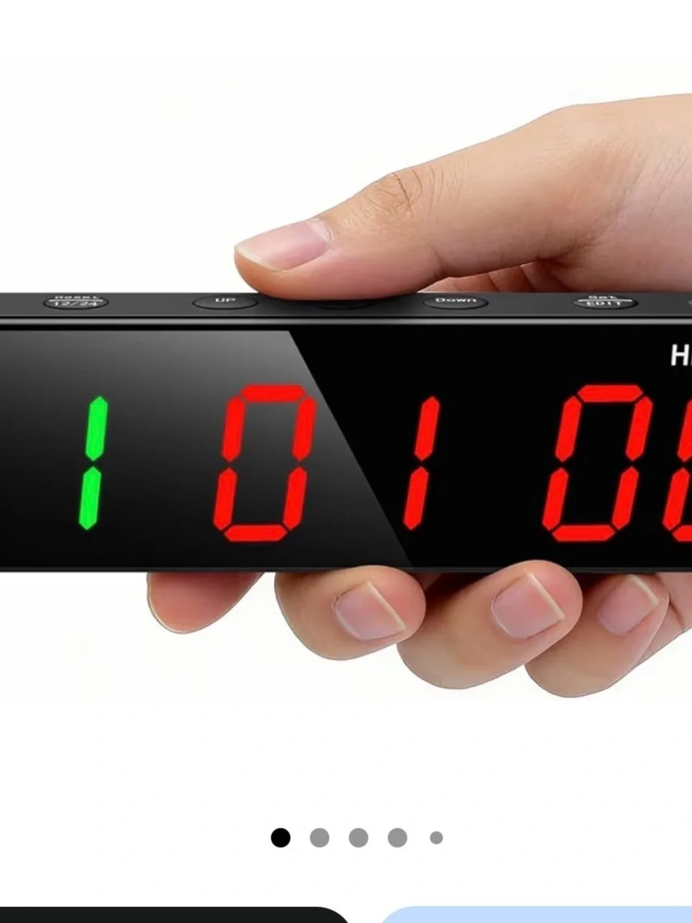 Digital Interval Timer - Black LED Display (Green/Red)